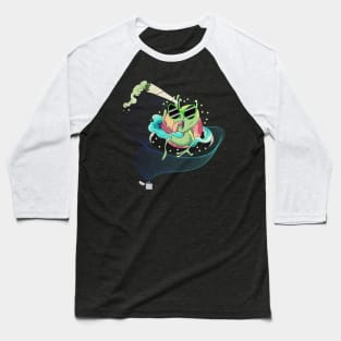 Stoned Trippy Alien is here Baseball T-Shirt